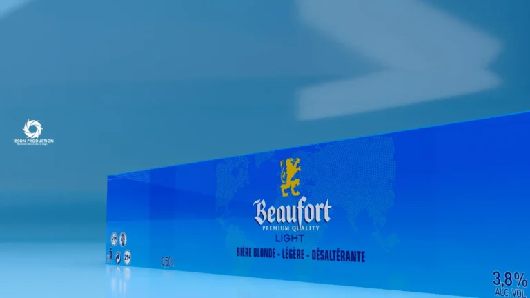 Packaging Beaufort Light présenté en modélisation 3D